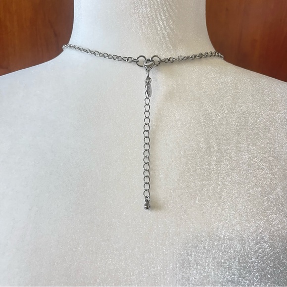 Lia Sophia vintage ,silver and green, aqua and light blue tone with crystal NWOT - Picture 4 of 7